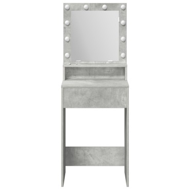 Καθρέφτης vidaXL με LED Φώτα σε Γκρι Σκυρόδεμα 50x41x135cm