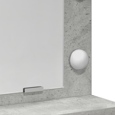 Καθρέφτης vidaXL με LED Φώτα σε Γκρι Σκυρόδεμα 50x41x135cm