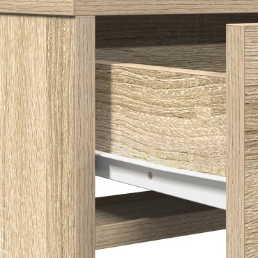 vidaXL Τουαλέτα με Συρτάρια Σομόνα Δρυς 50x41x140 εκ 1 τεμ.