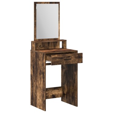 vidaXL Τουαλέτα με Συρτάρια Καπνιστού Δρυ 50x41x140 εκ 1 τεμ.
