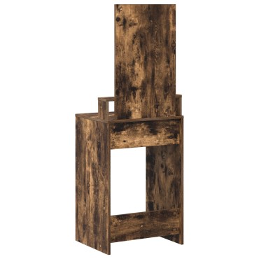 vidaXL Τουαλέτα με Συρτάρια Καπνιστού Δρυ 50x41x140 εκ 1 τεμ.