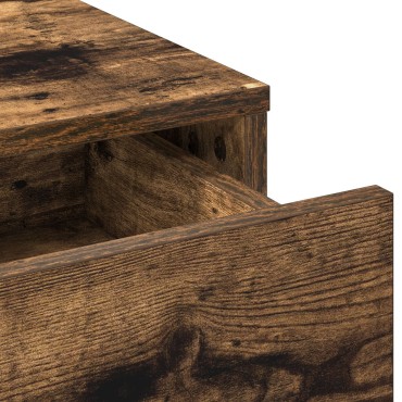 vidaXL Τουαλέτα με Συρτάρια Καπνιστού Δρυ 50x41x140 εκ 1 τεμ.
