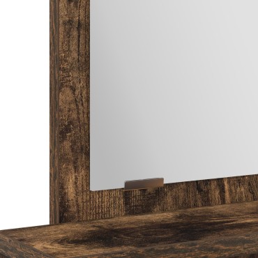 vidaXL Τουαλέτα με Συρτάρια Καπνιστού Δρυ 50x41x140 εκ 1 τεμ.