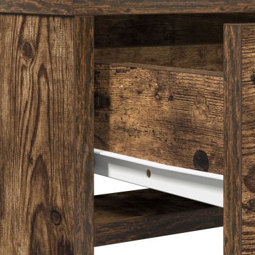 vidaXL Τουαλέτα με Συρτάρια Καπνιστού Δρυ 50x41x140 εκ 1 τεμ.