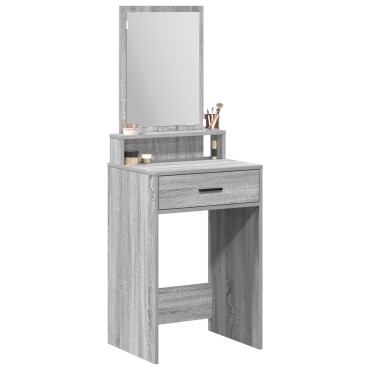 vidaXL Τουαλέτα με Συρτάρια Γκρι Σονομά 50x41x140cm 1 τεμ.