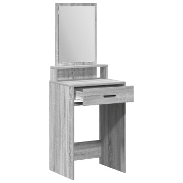 vidaXL Τουαλέτα με Συρτάρια Γκρι Σονομά 50x41x140cm 1 τεμ.