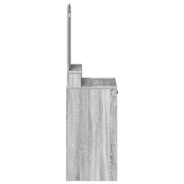 vidaXL Τουαλέτα με Συρτάρια Γκρι Σονομά 50x41x140cm 1 τεμ.