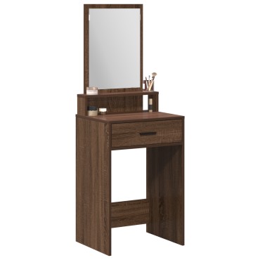 vidaXL Καφετί Επιτραπέζιο με Συρτάρια 50x41x140 εκ