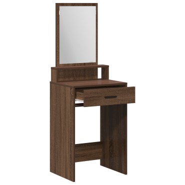 vidaXL Καφετί Επιτραπέζιο με Συρτάρια 50x41x140 εκ