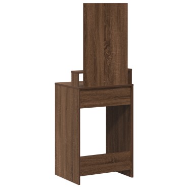 vidaXL Καφετί Επιτραπέζιο με Συρτάρια 50x41x140 εκ