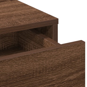 vidaXL Καφετί Επιτραπέζιο με Συρτάρια 50x41x140 εκ