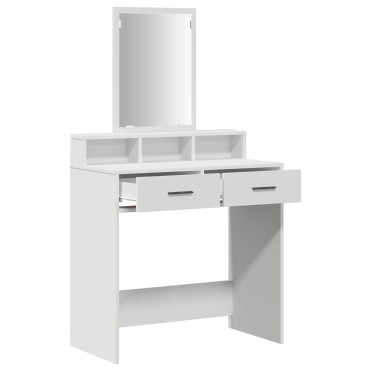 vidaXL Τουαλέτα με Συρτάρια Λευκή 79x41x140 εκ 1 τεμ.