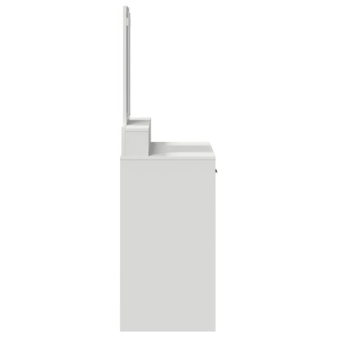 vidaXL Τουαλέτα με Συρτάρια Λευκή 79x41x140 εκ 1 τεμ.