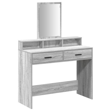 VidaXL Τουαλέτα με Συρτάρια Γκρι Σονομα 100x41x140 εκ