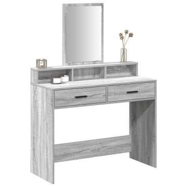VidaXL Τουαλέτα με Συρτάρια Γκρι Σονομα 100x41x140 εκ