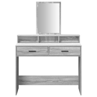 VidaXL Τουαλέτα με Συρτάρια Γκρι Σονομα 100x41x140 εκ