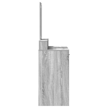 VidaXL Τουαλέτα με Συρτάρια Γκρι Σονομα 100x41x140 εκ