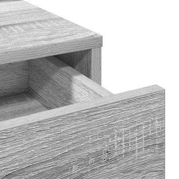 VidaXL Τουαλέτα με Συρτάρια Γκρι Σονομα 100x41x140 εκ