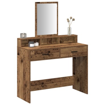 vidaXL Τουαλέτα με Συρτάρια Παλιού Ξύλου 100x41x140 εκ 1 τεμ.