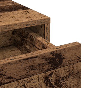vidaXL Τουαλέτα με Συρτάρια Παλιού Ξύλου 100x41x140 εκ 1 τεμ.