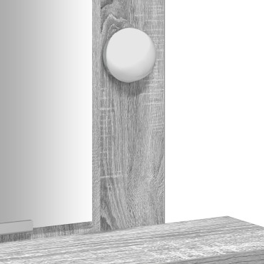 vidaXL Τουαλέτα με LED Φώτα Γκρι Σοδόνα 50x41x140 εκ 1 τεμ.