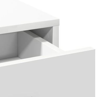 vidaXL Τουαλέτα με Φωτισμό LED Λευκή 79x41x140cm 1 τεμ.