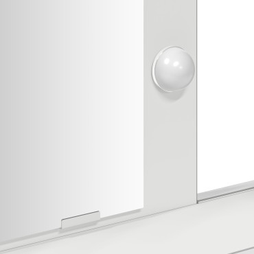 vidaXL Τουαλέτα με Φωτισμό LED Λευκή 79x41x140cm 1 τεμ.