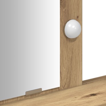 vidaXL Τραπεζάκι Σαλονιού με LED Φώτα Καρυδιά 79x41x140cm
