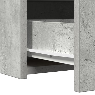 vidaXL Τραπεζάκι Ομορφιάς Τοίχου Γκρι 60x40x70cm