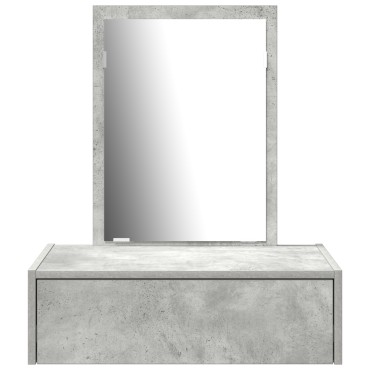 vidaXL Τραπεζάκι Ομορφιάς Τοίχου Γκρι 60x40x70cm