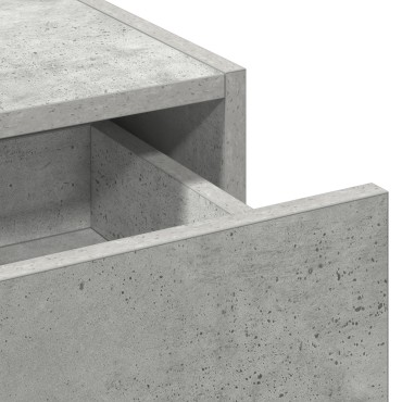vidaXL Τραπεζάκι Ομορφιάς Τοίχου Γκρι 60x40x70cm