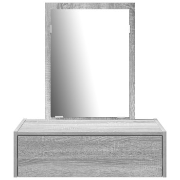 vidaXL Τοίχου Ντυμένο Τραπέζι σε Γκρι Σονόμα, 60x40x70cm