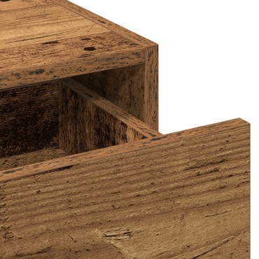 vidaXL Επιτοίχιο Τραπέζι Μακιγιάζ Παλιό Ξύλο 60x40x70cm