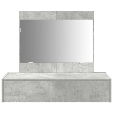 vidaXL Καθρέφτης Τοίχου Γκρι 83x40x70cm
