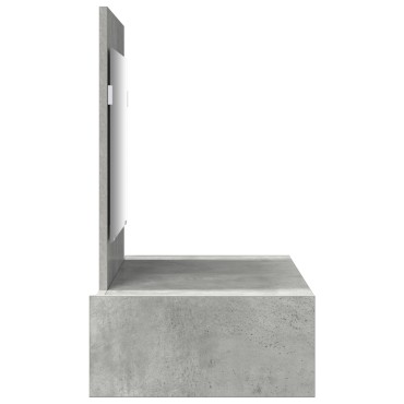 vidaXL Καθρέφτης Τοίχου Γκρι 83x40x70cm