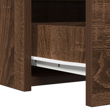 vidaXL Επιτραπέζιο Καθρέφτης Καφέ Δρυς 83x40x70cm