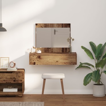 vidaXL Κρεμαστό Γραφείο Παλιού Ξύλου 83x40x70cm