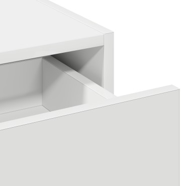 vidaXL Κρεμαστό Τραπέζι Μακιγιάζ Λευκό 100x40x70 εκ