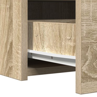 vidaXL Kρεβάτι τοίχου  από δρυ Σονόμα 100x40x70 εκ