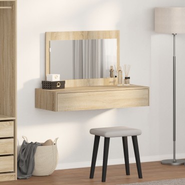 vidaXL Kρεβάτι τοίχου  από δρυ Σονόμα 100x40x70 εκ