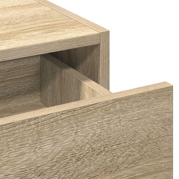 vidaXL Kρεβάτι τοίχου  από δρυ Σονόμα 100x40x70 εκ