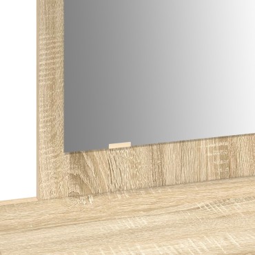 vidaXL Kρεβάτι τοίχου  από δρυ Σονόμα 100x40x70 εκ