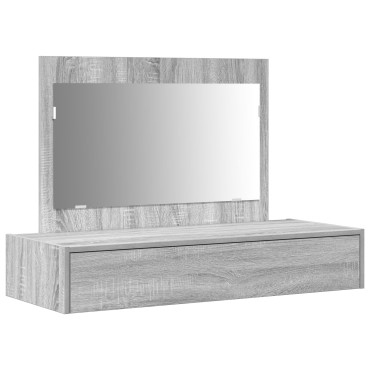 vidaXL Ορθογώνιο Dressing Table Γκρι Sonoma 100x40x70 εκ