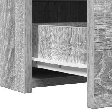 vidaXL Ορθογώνιο Dressing Table Γκρι Sonoma 100x40x70 εκ