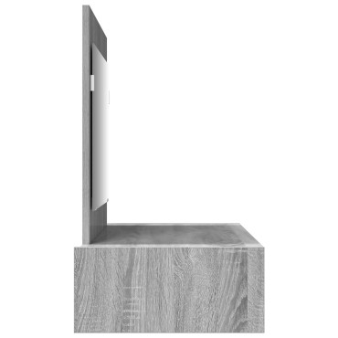 vidaXL Ορθογώνιο Dressing Table Γκρι Sonoma 100x40x70 εκ