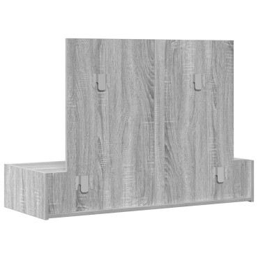 vidaXL Ορθογώνιο Dressing Table Γκρι Sonoma 100x40x70 εκ