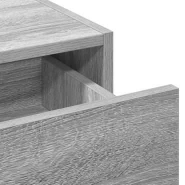 vidaXL Ορθογώνιο Dressing Table Γκρι Sonoma 100x40x70 εκ