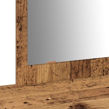 vidaXL Τοίχου Καθρέφτης - Βιντεο Ξύλου - 100x40x70cm