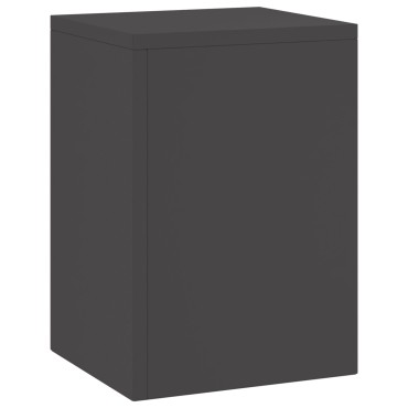 vidaXL Εξωτερικές Βάσεις Φυτών Pillar 2 τεμ Μαύρο 24x24x35 εκ Ατσάλι