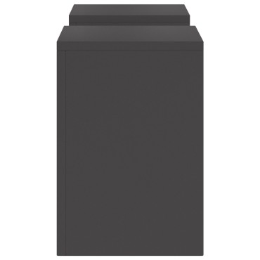 vidaXL Εξωτερικές Βάσεις Φυτών Pillar 2 τεμ Μαύρο 24x24x35 εκ Ατσάλι